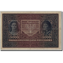 Geldschein, Polen, 5000 Marek, 1920, 1920-02-07, KM:31, S