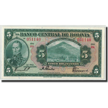 Banknote, Bolivia, 5 Bolivianos, 1928, 1928-07-20, KM:120A, UNC(65-70)