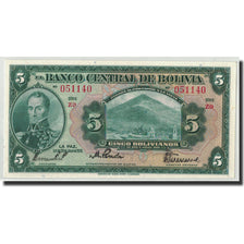 Billet, Bolivie, 5 Bolivianos, 1928, 1928-07-20, KM:120A, NEUF