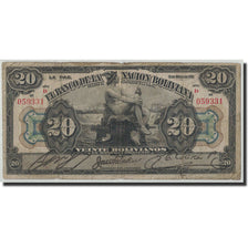Bolivie, 20 Bolivianos, 1911, 1911-05-11, KM:109b, B