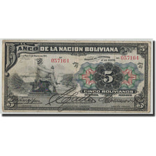 Bolivien, 5 Bolivianos, 1911, KM:105a, 1911-05-11, S