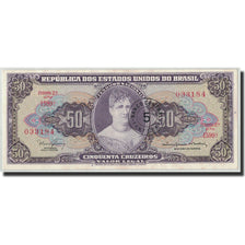 Banknote, Brazil, 5 Centavos on 50 Cruzeiros, Undated (1966-1967), KM:184b