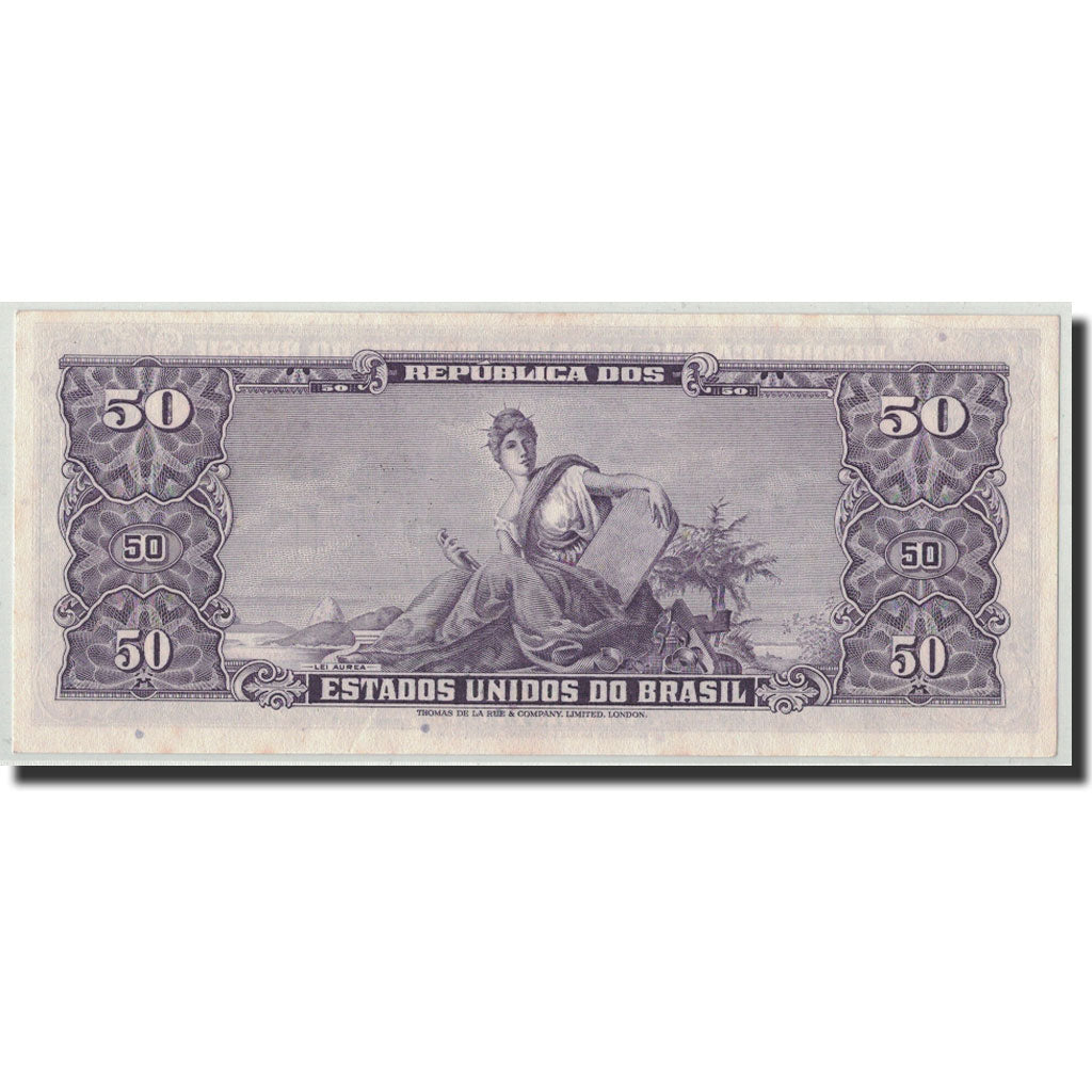 Banknote, Brazil, 5 Centavos on 50 Cruzeiros, Undated (1966-1967), KM:184b