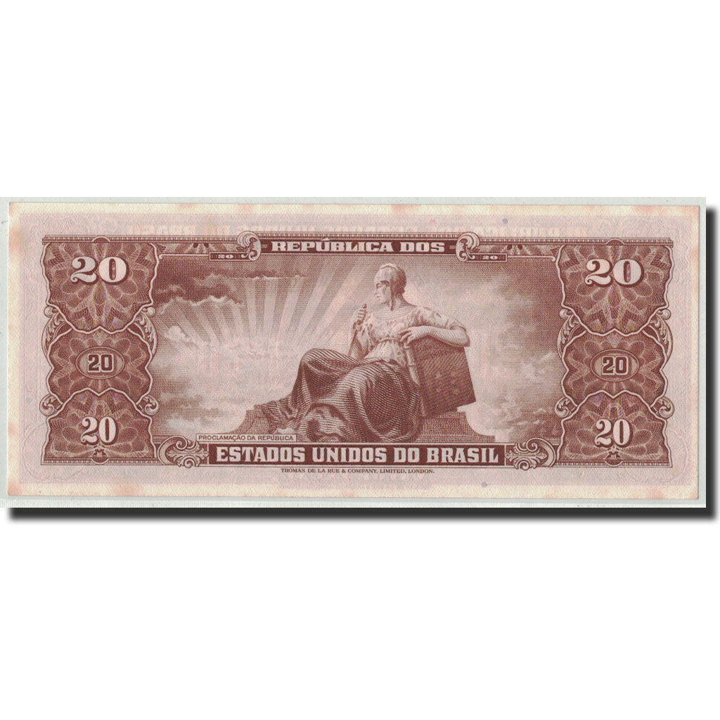 Banconote, Brasile, 20 Cruzeiros, Undated, KM:178, FDS