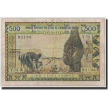 Banknote, West African States, 500 Francs, Undated (1959-65), KM:702Kn