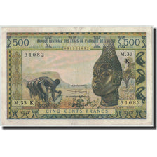 Banknote, West African States, 500 Francs, Undated (1959-65), KM:702Kg