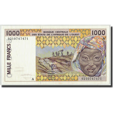 Geldschein, West African States, 1000 Francs, 1992, KM:111Ab, UNZ