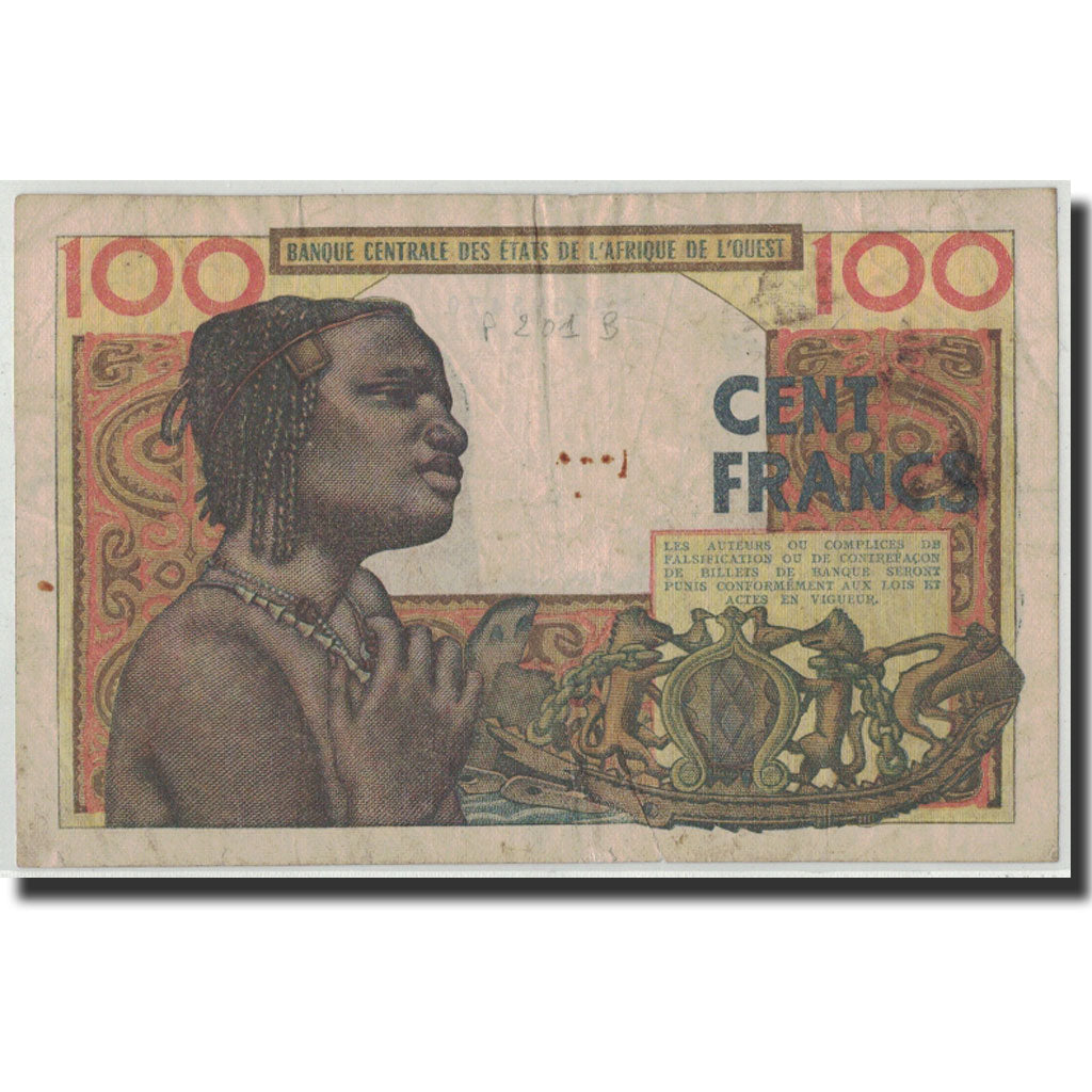 Geldschein, West African States, 100 Francs, Undated (1961-65), KM:101Af, S