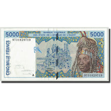 Banknote, West African States, 5000 Francs, 1997, KM:113Af, AU(55-58)