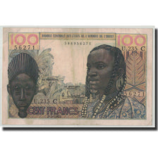 Billet, West African States, 100 Francs, 1965, 1965-03-02, KM:301Ce, TB+