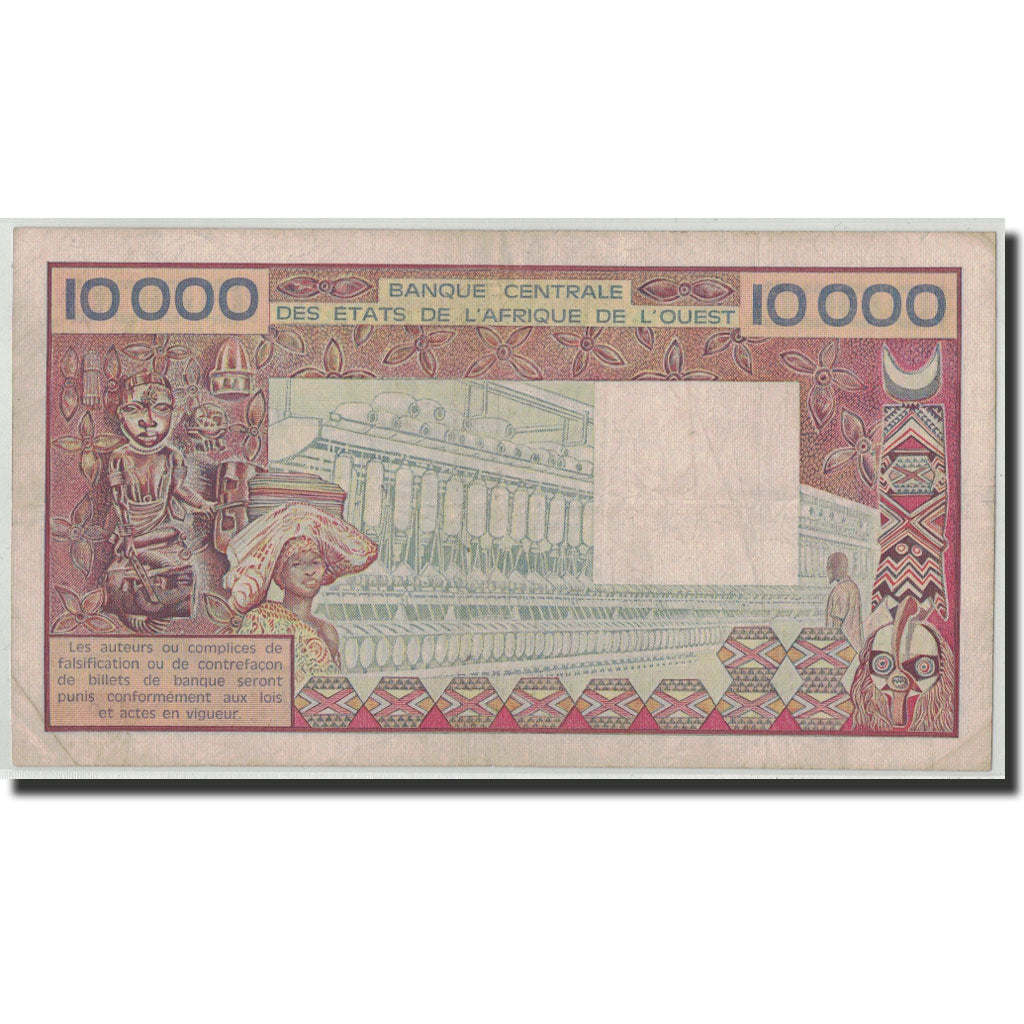 Banknote, West African States, 10,000 Francs, Undated (1981-82), KM:408De