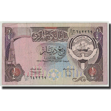 Billet, Kuwait, 1/4 Dinar, L.1968, KM:11d, TB