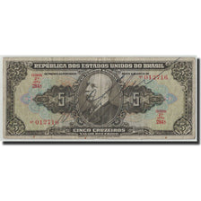 Banknote, Brazil, 5 Cruzeiros, Undated (1950), KM:142, VG(8-10)