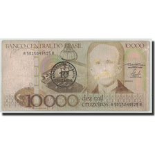 Billet, Brésil, 10 Cruzados on 10,000 Cruzeiros, Undated (1986), Undated