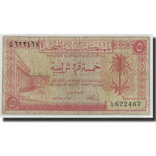 Libia, 5 Piastres, 1951, KM:5, 1951-10-24, B