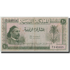 Libya, 10 Piastres, 1952, 1952-01-01, KM:13, S+