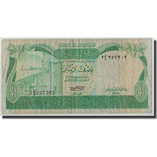 Biljet, Libië, 1/2 Dinar, undated (1981), KM:43a, B