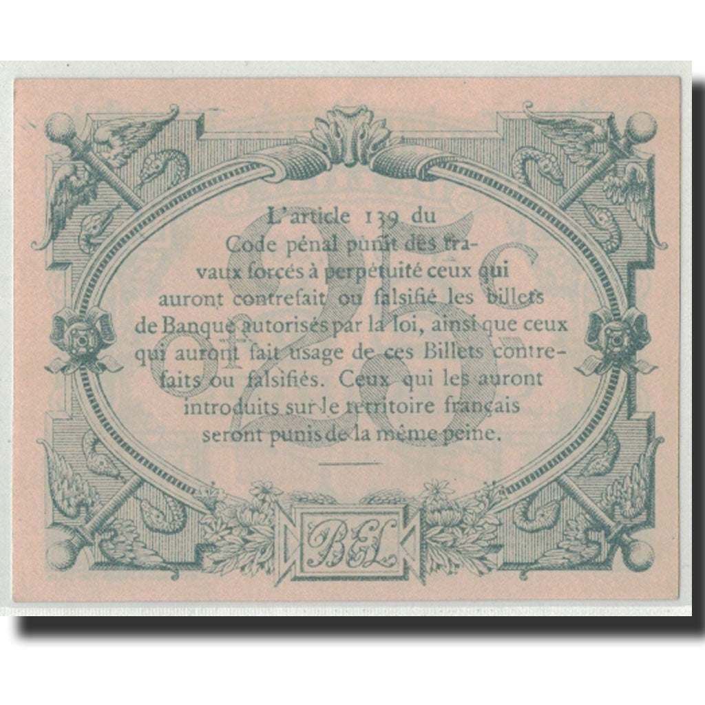 Geldschein, Frankreich, Lille, 25 Centimes, 1915, UNZ-, Pirot:59-1596