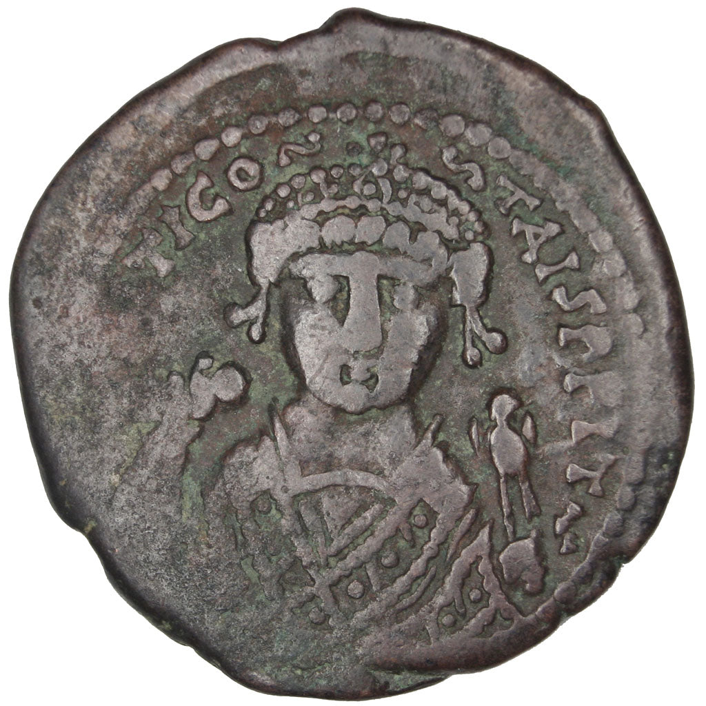 Tiberius II Constantine 578-582, Follis, Antioch, EF(40-45), Copper, Sear #448,.