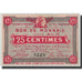 Banconote, Pirot:59-2049, SPL, Roubaix et Tourcoing, 25 Centimes, Undated