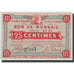 Banknote, Pirot:59-2052, 25 Centimes, Undated, France, UNC(63), Roubaix et