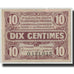 Banconote, Pirot:94-2, FDS, NORD-PAS DE CALAIS, 10 Centimes, Undated, Francia