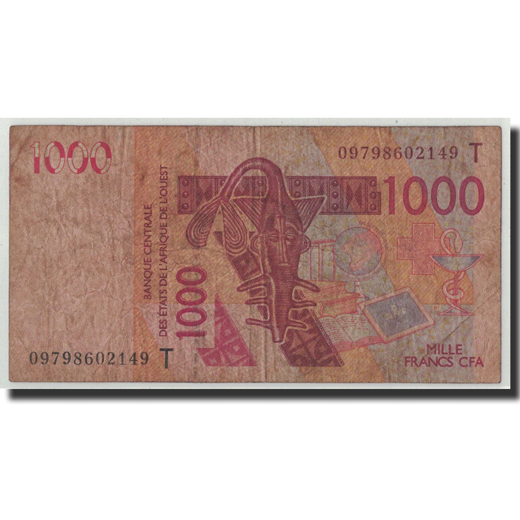 Banknote, West African States, 1000 Francs, 2009, KM:New, VG(8-10)