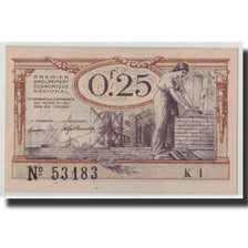 Banknote, Pirot:94-3, 25 Centimes, Undated, France, UNC(63), NORD-PAS DE CALAIS