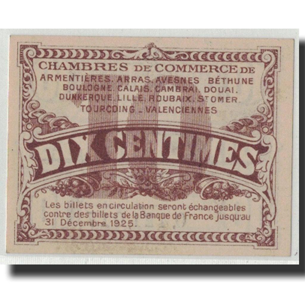 Billet, France, NORD-PAS DE CALAIS, 10 Centimes, Undated, NEUF, Pirot:94-2