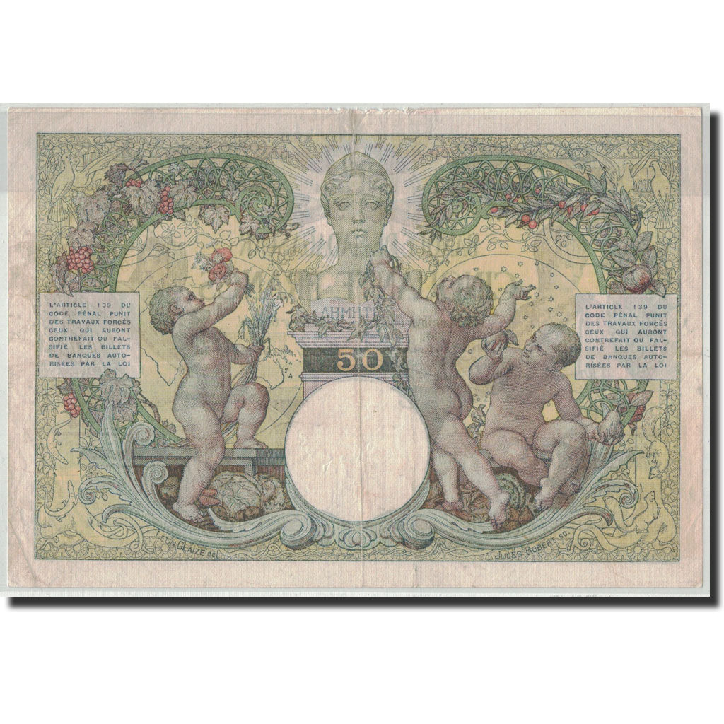 Banknote, Madagascar, 50 Francs, Undated (1937-47), KM:38, VF(30-35)