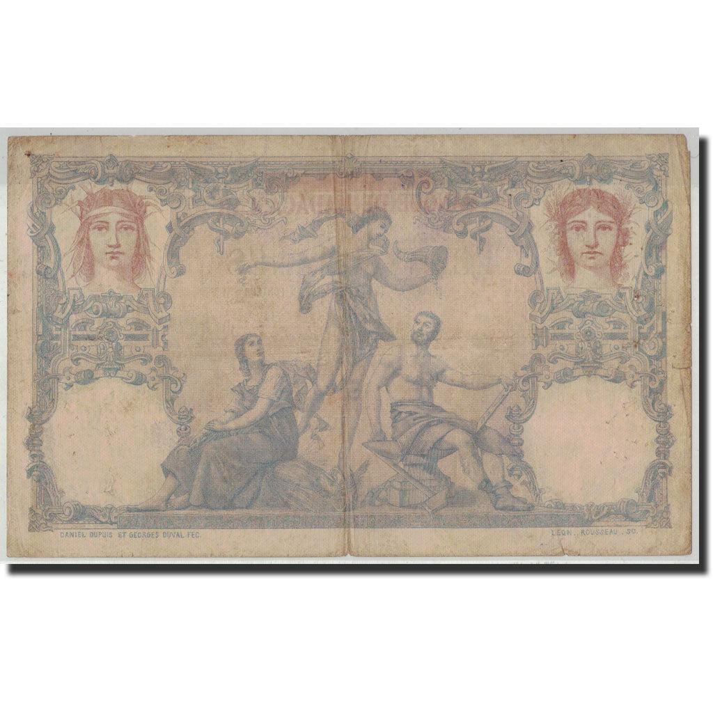 Madagascar, 100 Francs, Undated (1926), KM:34, old date 6.12.1892, B+