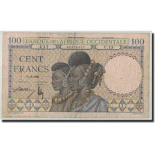 Banknote, French West Africa, 100 Francs, 1936, 1936-11-17, KM:23, VF(20-25)