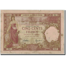 Billete, 500 Francs, 1938, Somalia francesa, KM:9b, 1938-03-08, BC