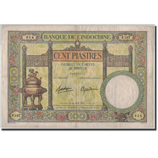 FRENCH INDO-CHINA, 100 Piastres, Undated (1936-39), KM:51d, TB+