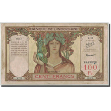 Banknote, Tahiti, 100 Francs, Undated (1939-65), KM:14A, VF(20-25)