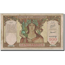 Billet, Tahiti, 100 Francs, Undated (1939-65), KM:14A, TB