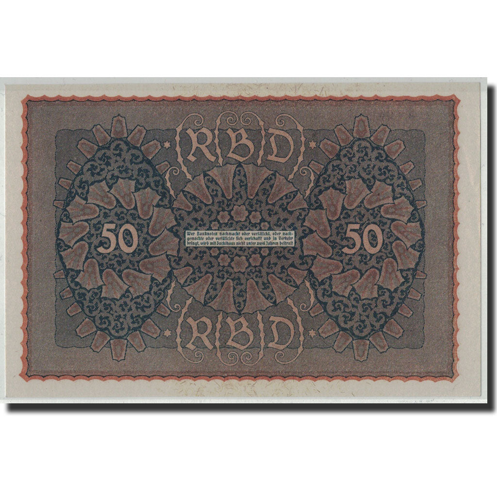 Banknote, Germany, 50 Mark, 1919, 1919-06-24, KM:66, UNC(65-70)