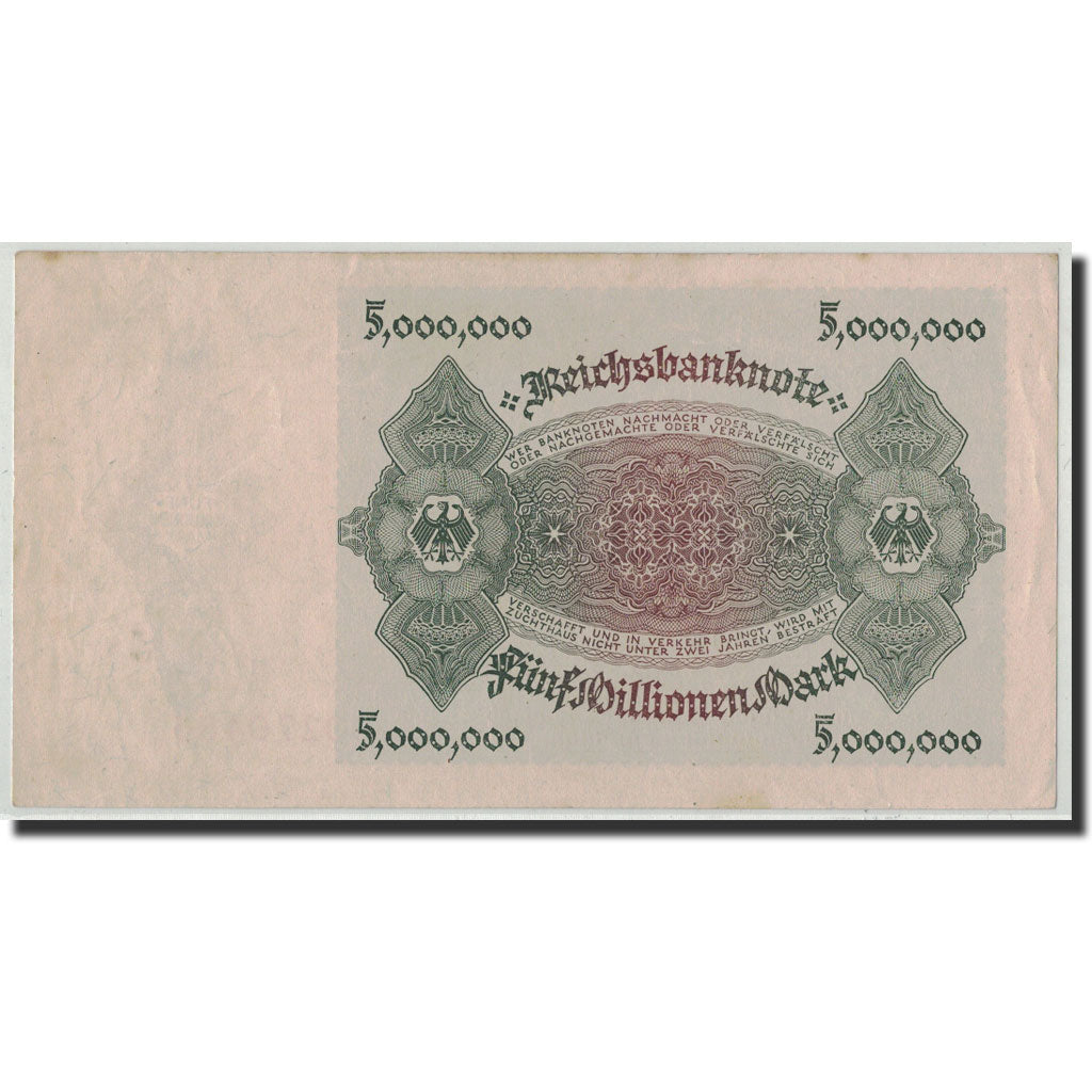 Germany, 5 Millionen Mark, 1923, KM:90, 1923-06-01, UNC(60-62)