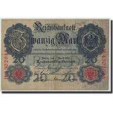 Germania, 20 Mark, 1910, KM:40b, 1910-04-21, MB