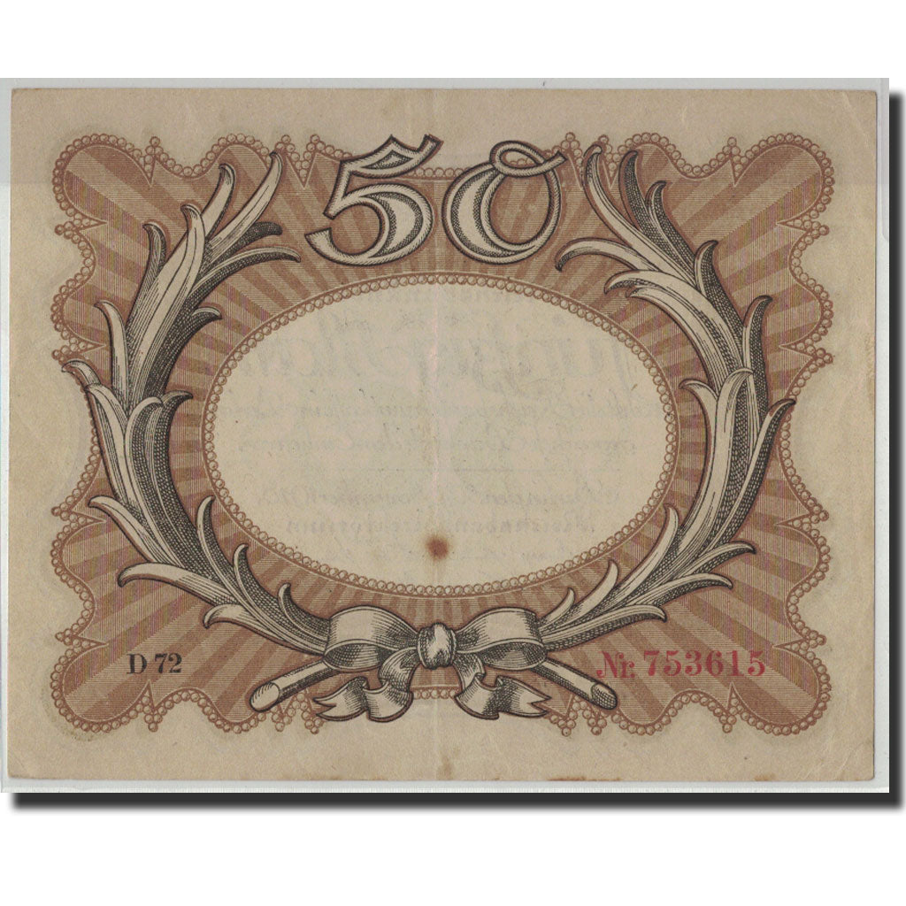 Germany, 50 Mark, 1918, KM:65, 1918-11-30, VF(30-35)