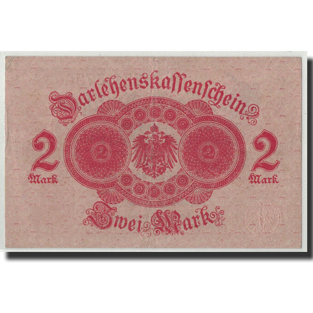 Banknote, Germany, 2 Mark, 1918, 1914-08-12, KM:54, VF(30-35)