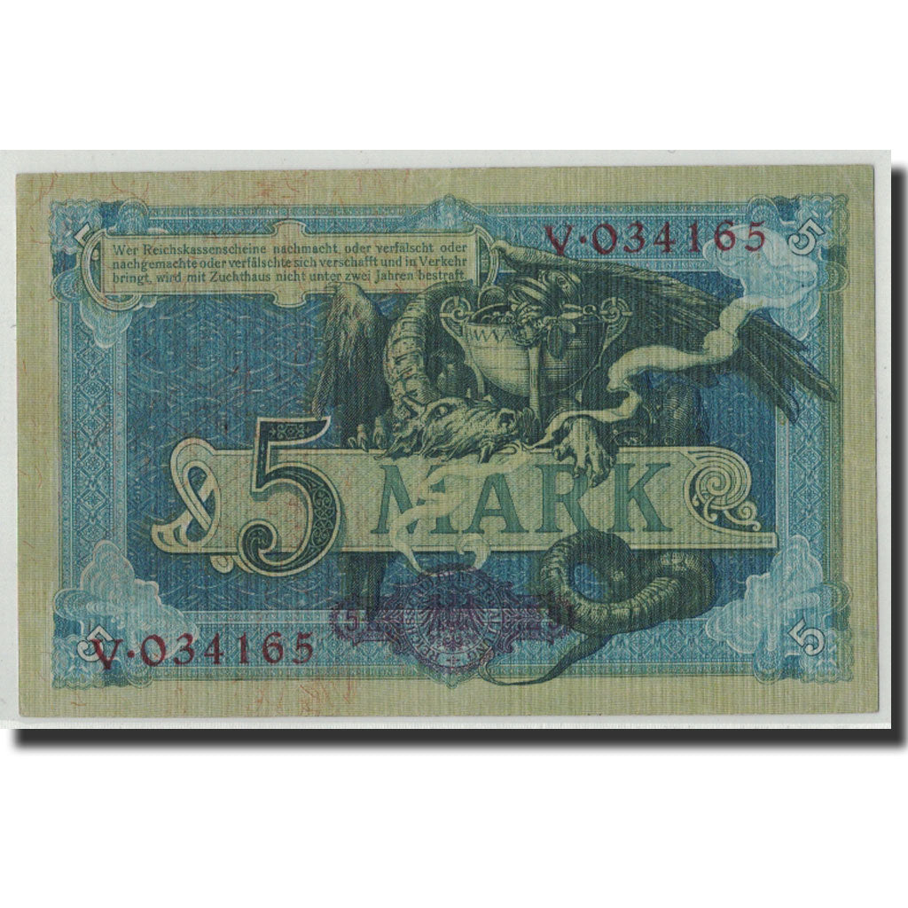 Germania, 5 Mark, 1904, KM:8a, 1904-10-31, BB