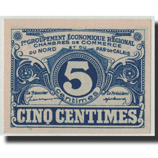 Banknote, Pirot:94-1, 5 Centimes, Undated, France, UNC(65-70), NORD-PAS DE