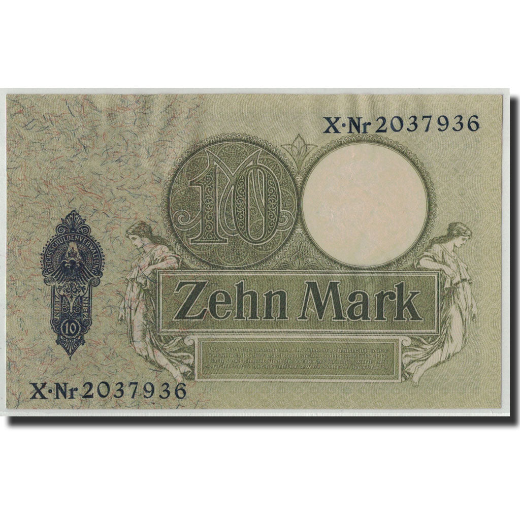 Banconote, Germania, 10 Mark, 1906, KM:9b, 1906-10-06, BB