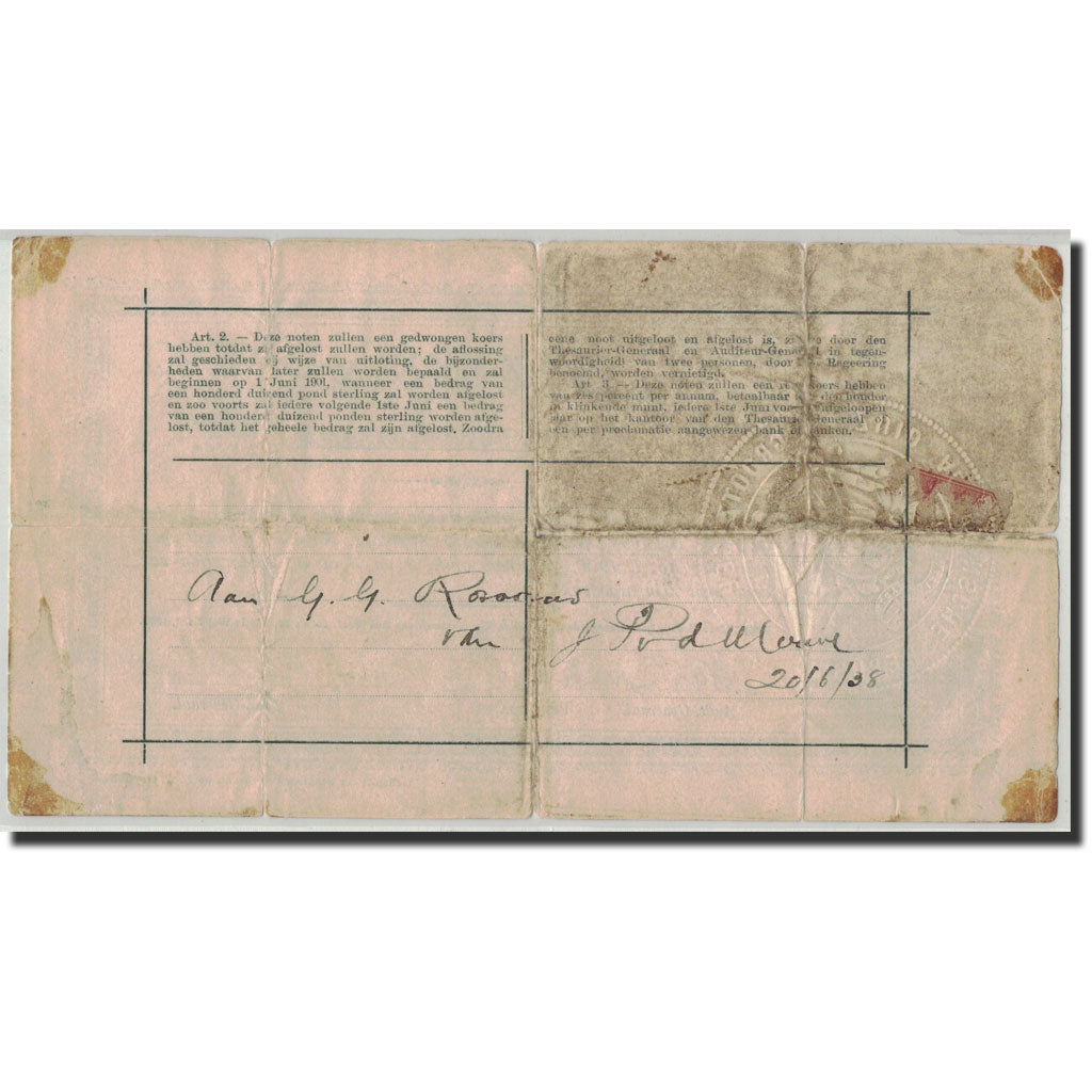 South Africa, 10 Pounds, 1900, 1900-05-28, KM:56a, VG(8-10)