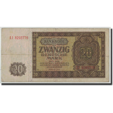 Deutsche Demokratische Republik, 20 Deutsche Mark, 1948, KM:13b, SGE+