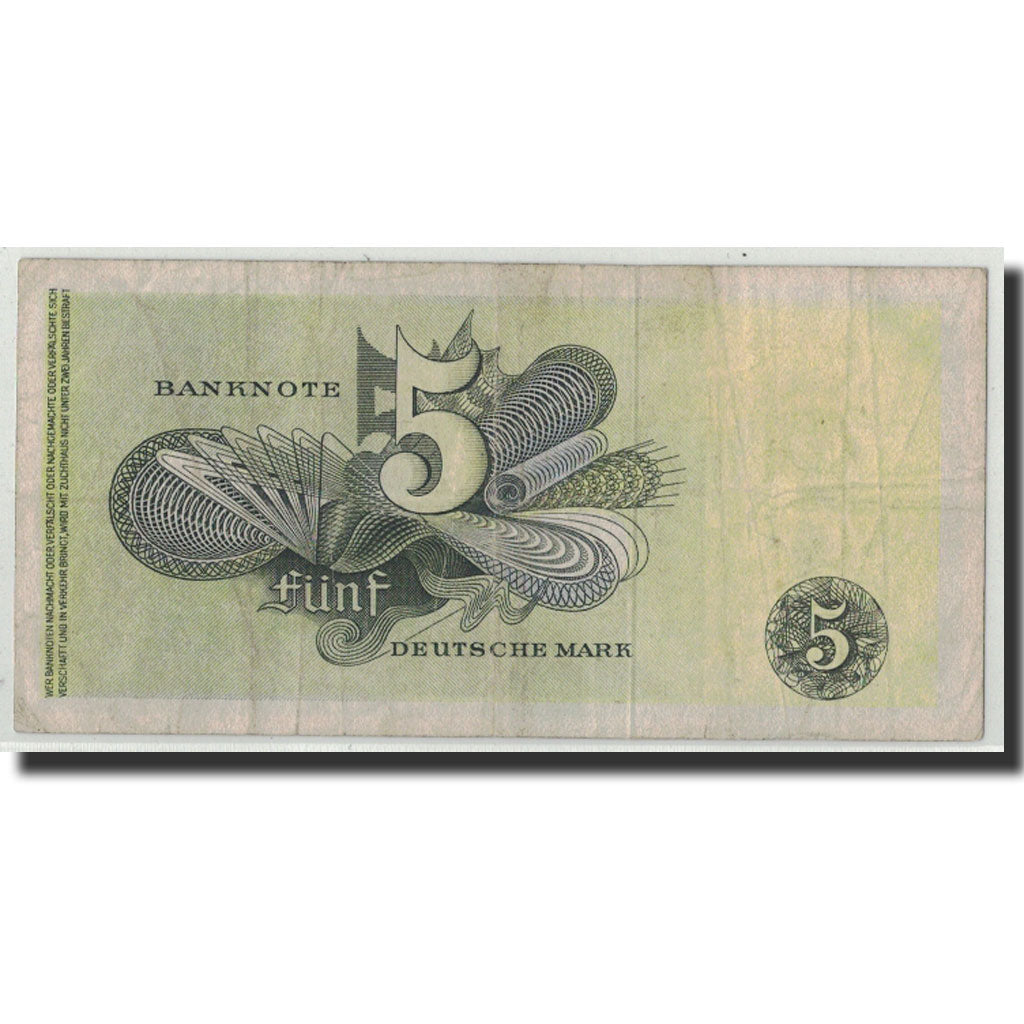 GERMANY - FEDERAL REPUBLIC, 5 Deutsche Mark, 1948, KM:13e, 1948-12-09, VF(20-25)