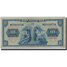 GERMANY - FEDERAL REPUBLIC, 10 Deutsche Mark, 1949, KM:16a, 1949-08-22