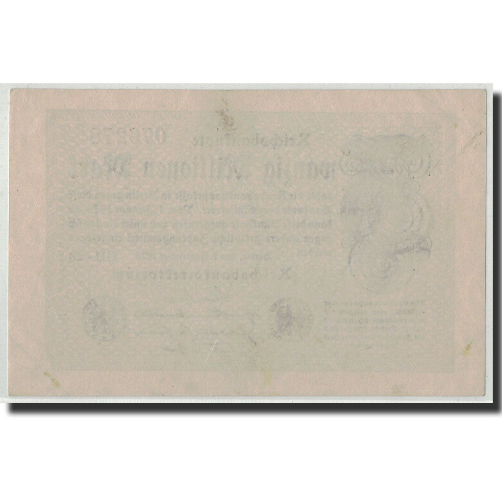 Germania, 20 Millionen Mark, 1923, KM:108c, 1923-09-01, SPL
