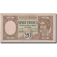 New Caledonia, 20 Francs, Undated (1929), KM:37b, VF(20-25)